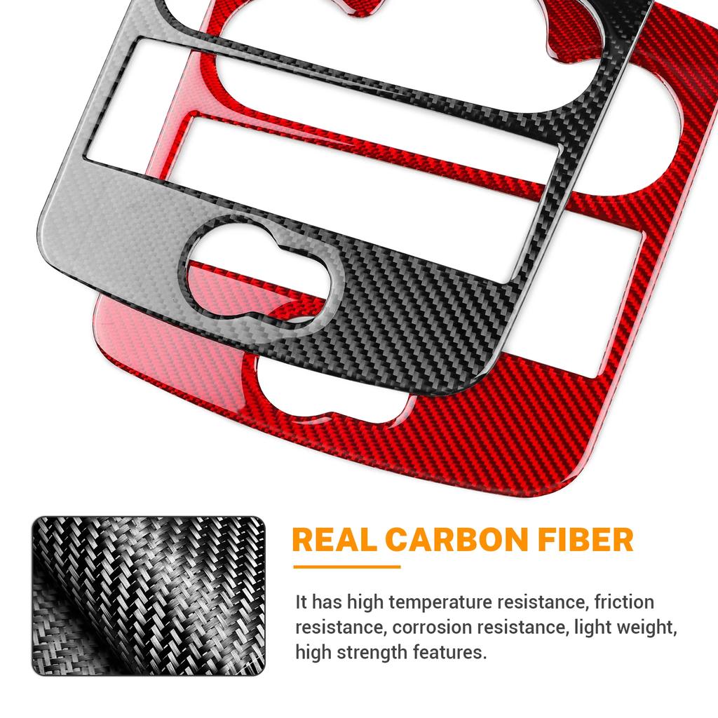 Carbon Fiber Dashboard Frame for Renault Clio 3 2006-2012 AC Radio CD Panel Cover