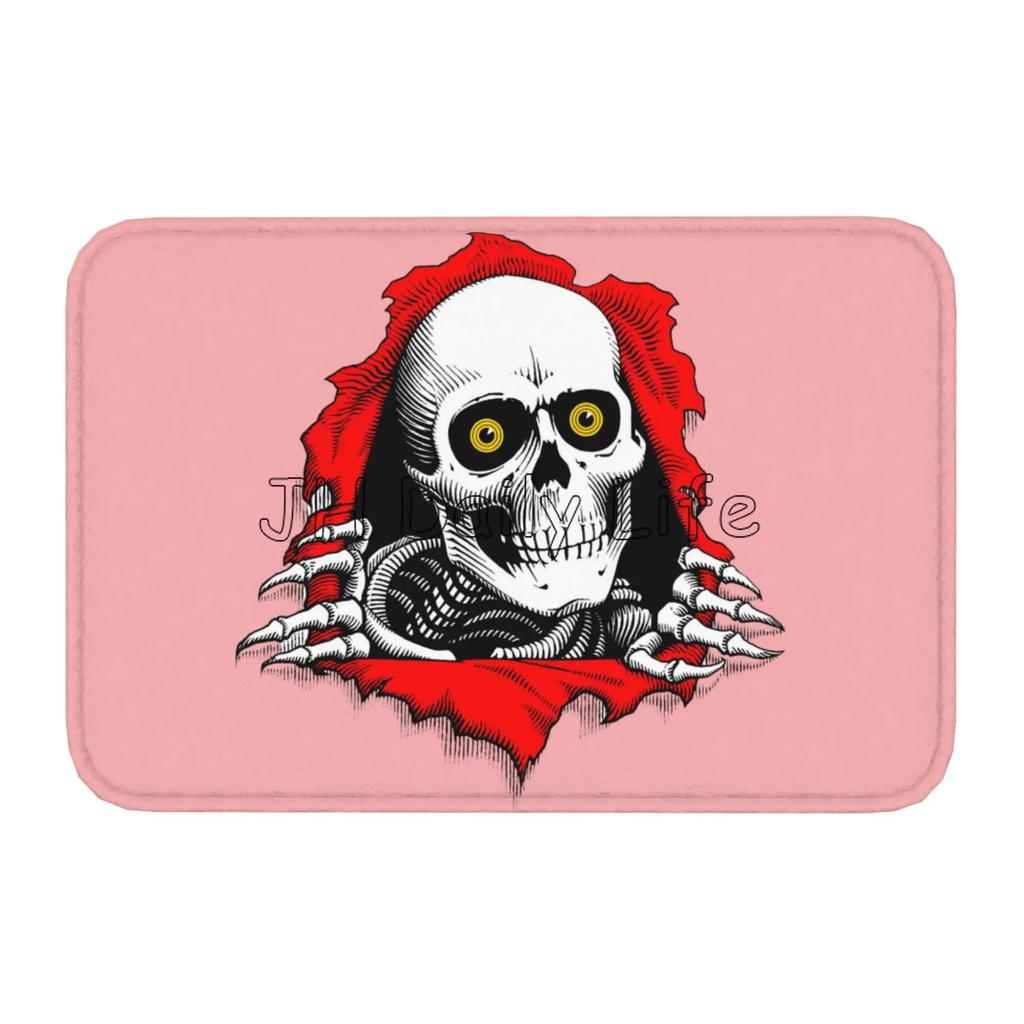 Skull Tearing Skeleton Door Floor Kitchen Bathroom Mat Anti-Slip Indoor Doormat Bedroom Living Room Entrance Rug Carpet Footpad