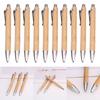 10x/Set 0.5mm Writing Pen Retractable Ballpoint Pen Bamboo Pen Journaling Pen