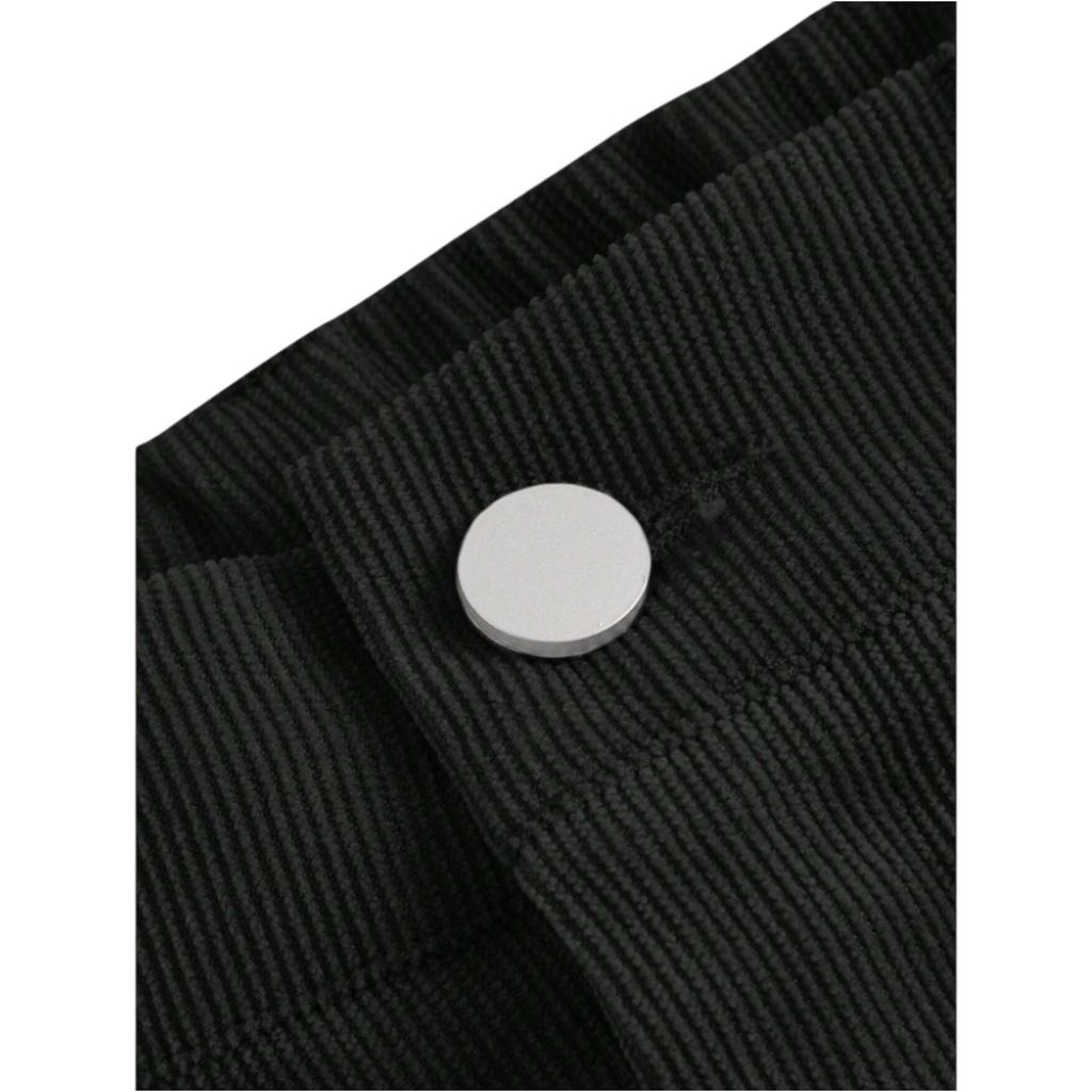 Elegantes Pantalones de Pana de Cintura Alta con Bolsillos y Pierna Ancha para Mujer, Pantalones Casuales Retro de Invierno para Mujer.