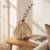 Creative Artistic Ornaments for Balcony Wooden Puzzle Flower Vase, Display Stand Flowers or Elegant Home Accents Courtyard Artificial Flowers,