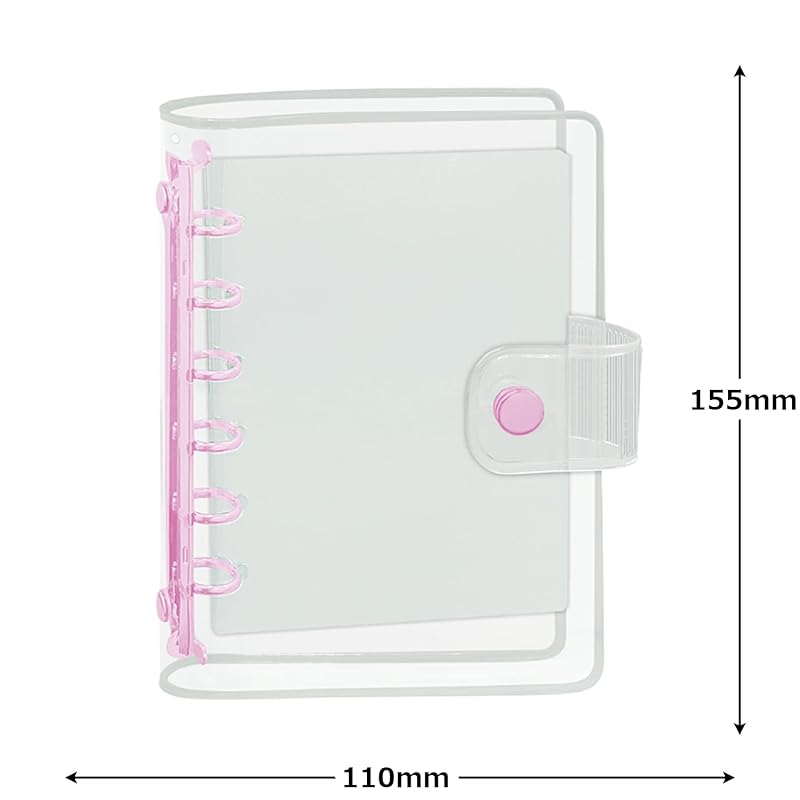 Kamio Japan Clear Sticker Binder, Pink, 231161
