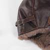 Winter Ushanka Hat Men Women's PU Pilot Aviator Bomber Hat Faux Fur Leather Snow Cap with Ear Flaps Hat