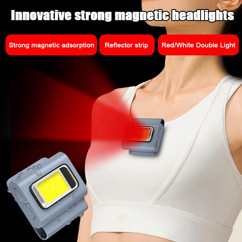 Led Safety Lights Running Lights Clip On Collar Usb Rechargeable Collar Light Hands Free For Running Camping Cycling Night Ligh