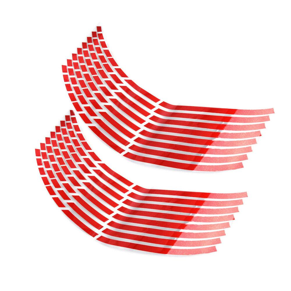 16 stücke Auto Reifen Streifen Aufkleber Motorrad Auto Rad Reflektierende Aufkleber Auto Reifen Dekorative Aufkleber Auto Außen Dekor Streifen