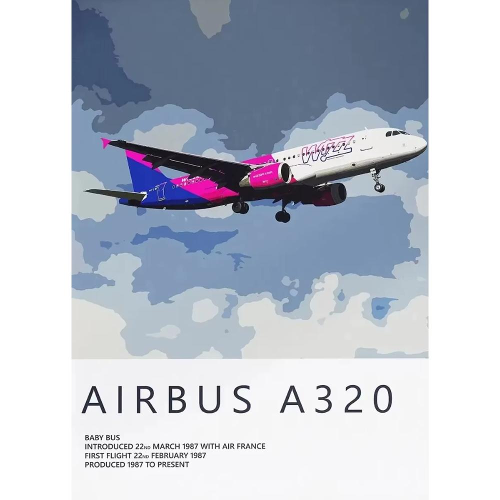 Airbus A320 A380 A350 A319 Aviation Aircraft Posters and Prints Canvas Painting Wall Art Picture for Living Room Home ation