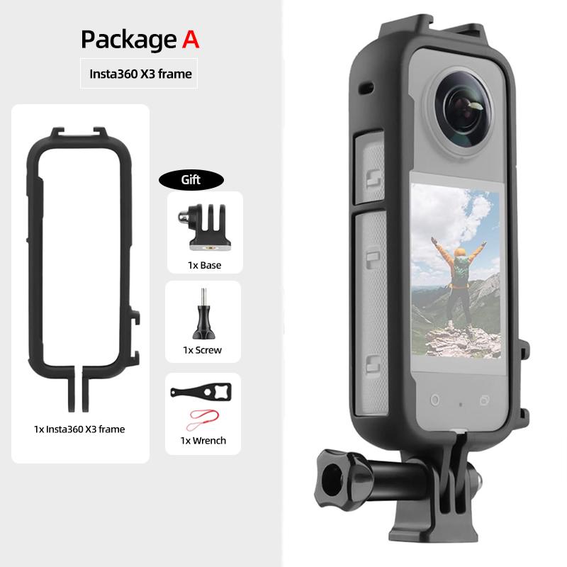 Bullet Time Handle Tripod Rotating Grip with Invisible Selfie Stick for Insta360 X5 X4 X3 One X2 Action Camera Accessories