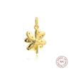 925 Sterling Silver Shine Lucky Four-Leaf Clover Charms Beads Fits Europe Bracelets Charm Silver 925 Jewelry Perles