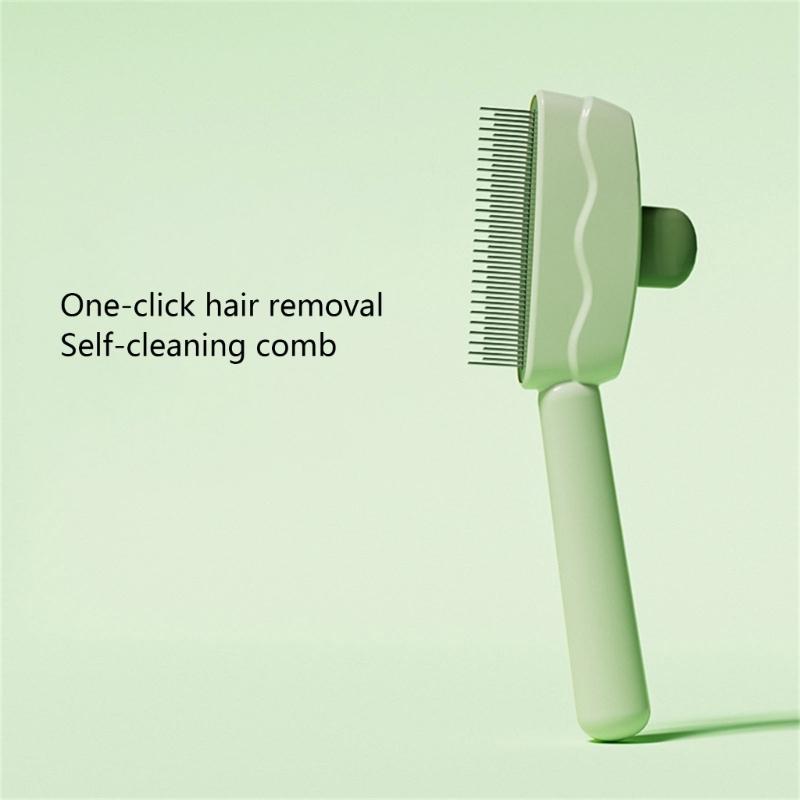 Gentle Pet Hair Brush ABS Deshedding Comb Cats Massage Grooming Tool Reduces Shedding Regular Use