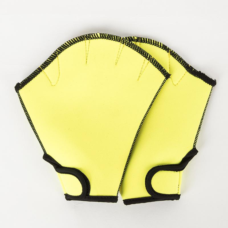 Neoprene Swimming Gloves & Flippers - Duck Feet Paddles for Swimming & Diving Training