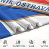 Coperta in Flanella Stampata Banik Ostrava FC, morbida coperta per camera da letto divano, lavabile, merchandising per tifosi di calcio, ottimo regalo.
