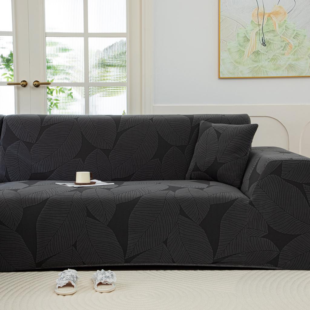 Stretch Thick Plush Jacquard L Shape Sofa Cover Slipcover Couch Protector Living Room Furniture Cover
