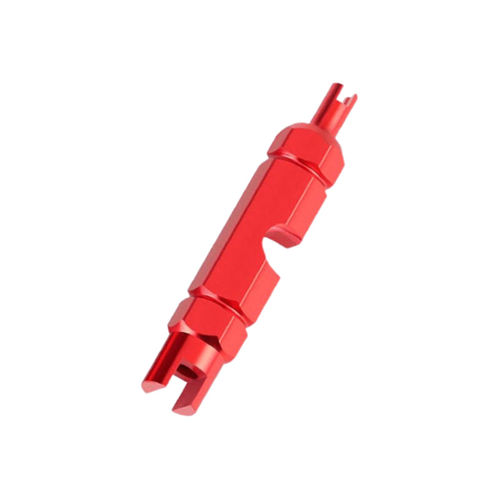 

Bicycle Valve Wrench For Easy Tire Valve Removal And Installation Lightweight Aluminum Alloy Repair Tool вина червоного кольору