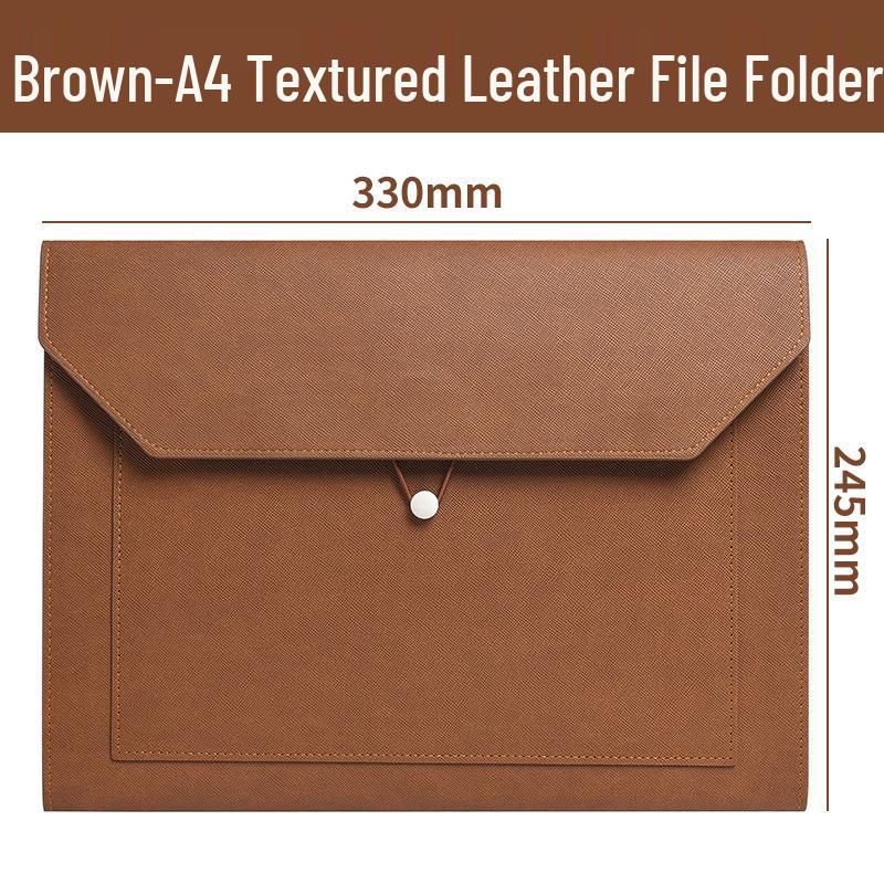 Leather Document Bag for Contracts and Invoices, A4/A5