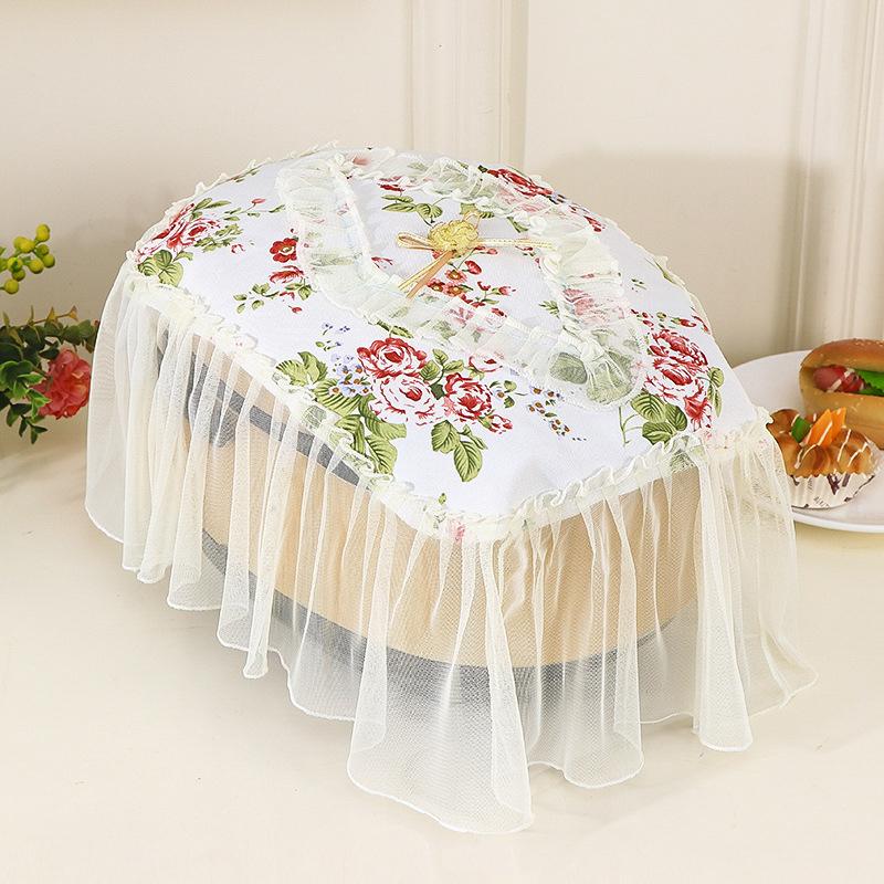 Lace Dustproof Cover Polyester Air Fryer Dust Cover Electric Rice Pot Cover Oilproof Kitchen Pressure Cooker Protector Cover New