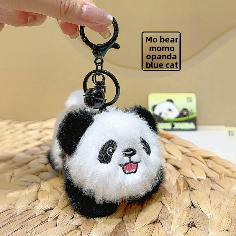 Wearing Carrying Bamboo Glasses Panda Aromatherapy Plush Keychain Pendant Bag