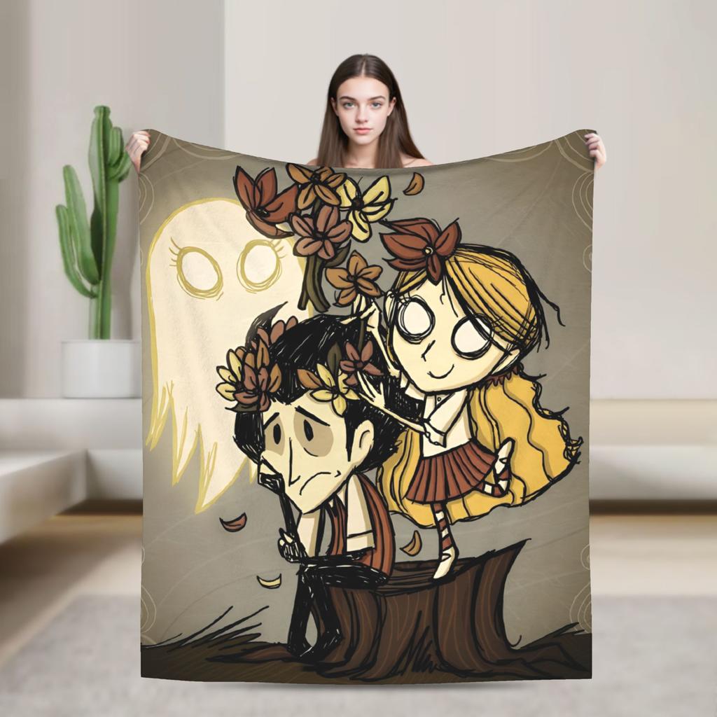 Don't Starve Survivalspiel Samtdecke Modische Decken Monster für Teppichstück Gestrickte Modische Decke Büro Leicht Atmungsaktiv