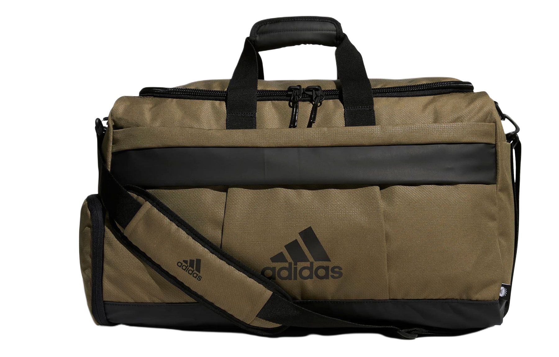 

Adidas Recycled Polyester Golf Equipment Handbags Luggage Bag Gym Bag Large Men s Strata Olive Green/Black HS4452