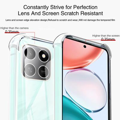 Transparent Soft Phone Case for Honor X7D 400 Smart 5G Luxury High Qualtiy Airbag Shockproof Silicone Lens Protective Back Cover