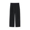 Stretch Brushed Tuck Wide Size S Women's Pants, Black, (BE1XQA5A)