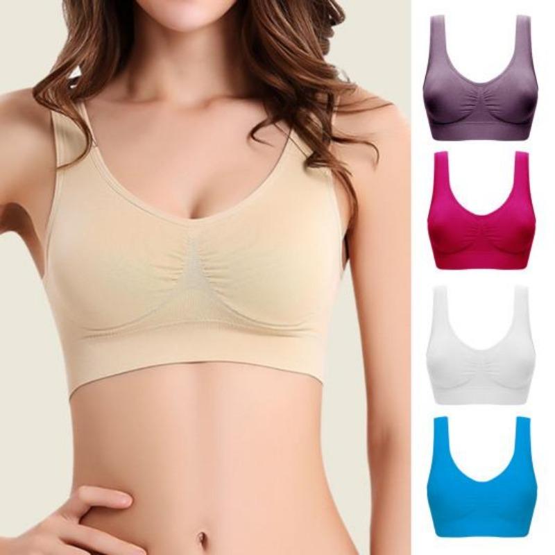 Sports Bra Large Size Seamless Adjustment Underwear Brassiere Tops