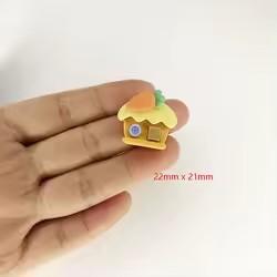 Cute Forest Farm Animal Life Theme Flat Back Resin Charm DIY Accessory for Souvenir or Fairy Model Artificial Style