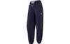 Women's Solid Color Outdoor Fleece-Lined Thermal Elastic Cuff Lace-Up Knitted Sweatpants Women's Navy