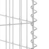 Gabion Wall for Trash Cans Galvanized Steel 180 X 100 X 110 Cm