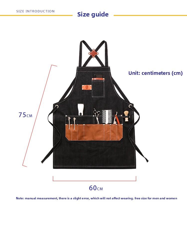 Herrfrisörförkläde Damfrisörrock - Fläckresistent Polyesteruniform för Färgning, Blekning, Kaffebryggning