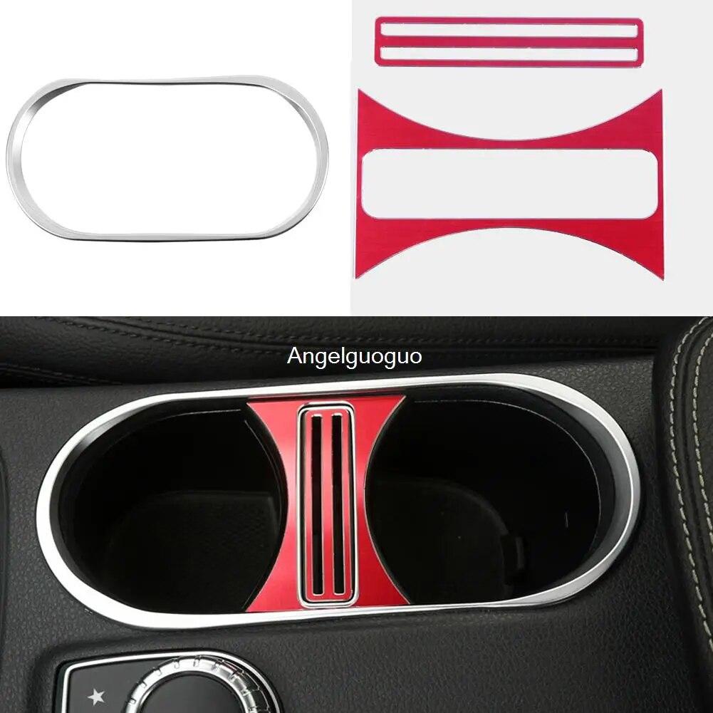 Car Styling Center Console Water Cup Holder Cover Trim For Mercedes Benz A Class W176 B W246 CLA C117 W117 GLA X156