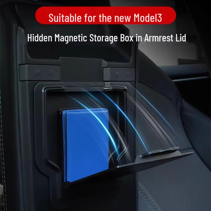 Tesla Model Y Mittelkonsolen-Aufbewahrungsbox - Aufgearbeitetes Innenraumzubehör