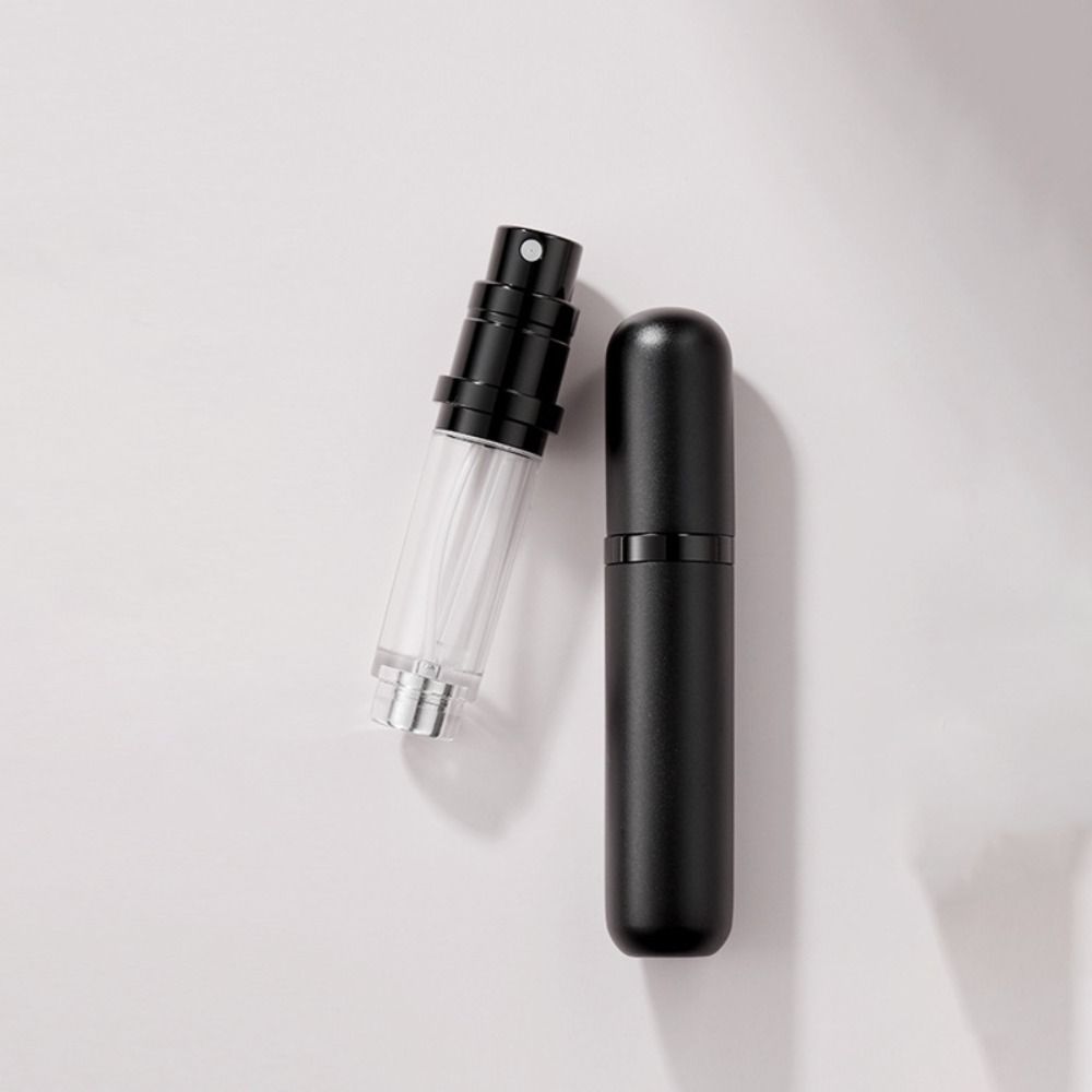 

Портативний розділений флакон для духів Багаторазовий розпилювач парфумів Висококласний контейнер для рідини для подорожей чорний