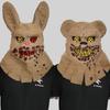 Sackcloth Demon Halloween Mask Cosplay Sackcloth Bear Headgear  Stage Performance Props