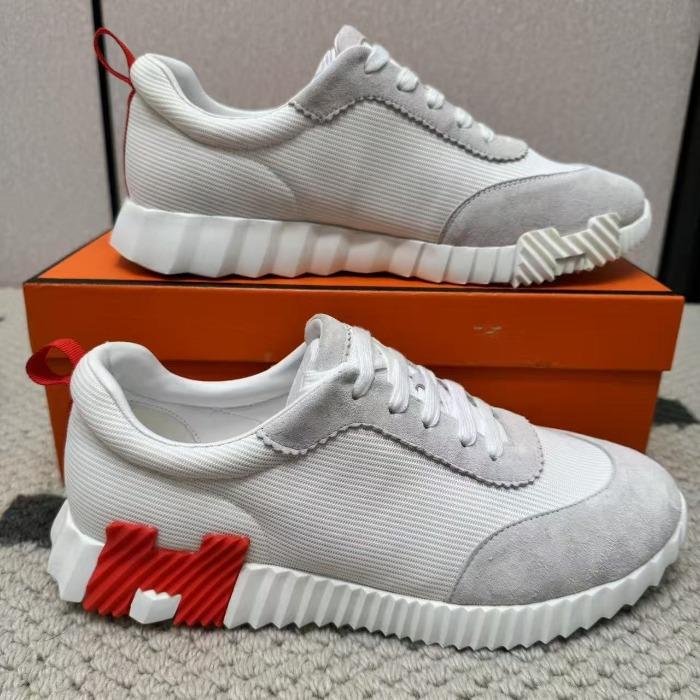 Leather H Men's Shoes Trendy Brand Comfortable Board Shoes Casual, Summer Breathable Sports Shoes Light Luxury High Sense