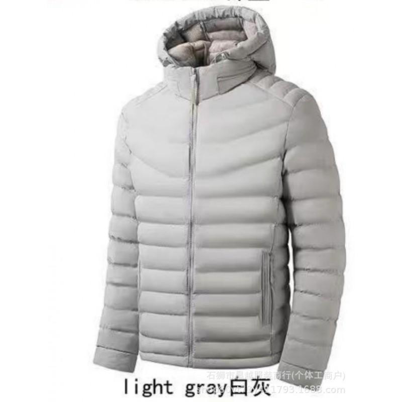 Mens Winter Hooded Puffer Jacket Slim Fit Casual Warm Coat Young Adults