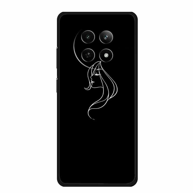 

Мягкий черный чехол из ТПУ для Realme 12 5G с простым персонализированным дизайном Realme 12 5G