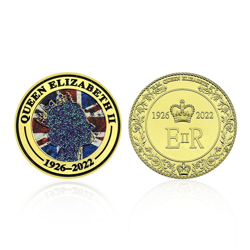 Queen of Australia, Queen Elizabeth II Coins, 1926-2022, Emblem of England, Metal Medal золотой