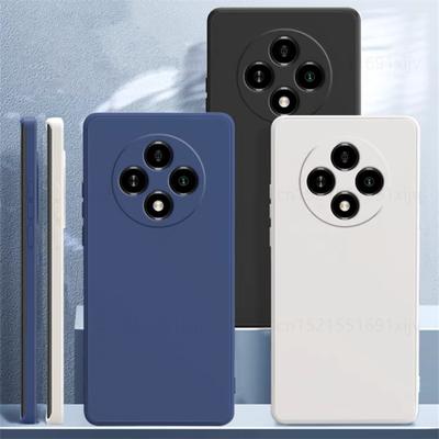 Pro OPPO Reno 12 F Pouzdro z tekutého silikonu Kryt pro OPPO Reno12 F Funda Coque Měkký TPU Nárazník na telefon Pro OPPO Reno 12 F