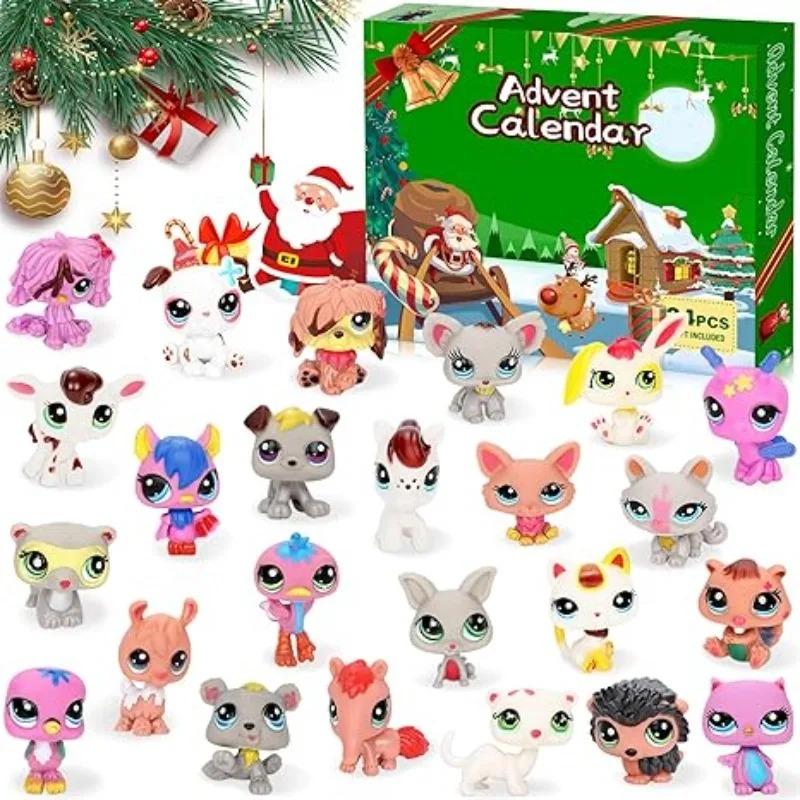 Christmas 2025 New Advent Calendar 24day Little Pet Mystery Figures Surprise Collectible Kidult Toy Girls Boys Kids
