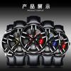 Boruse Trendy Men'S Watch Student Belt Wheel Hub Caliper Waterproof Luminous Quartz Watch