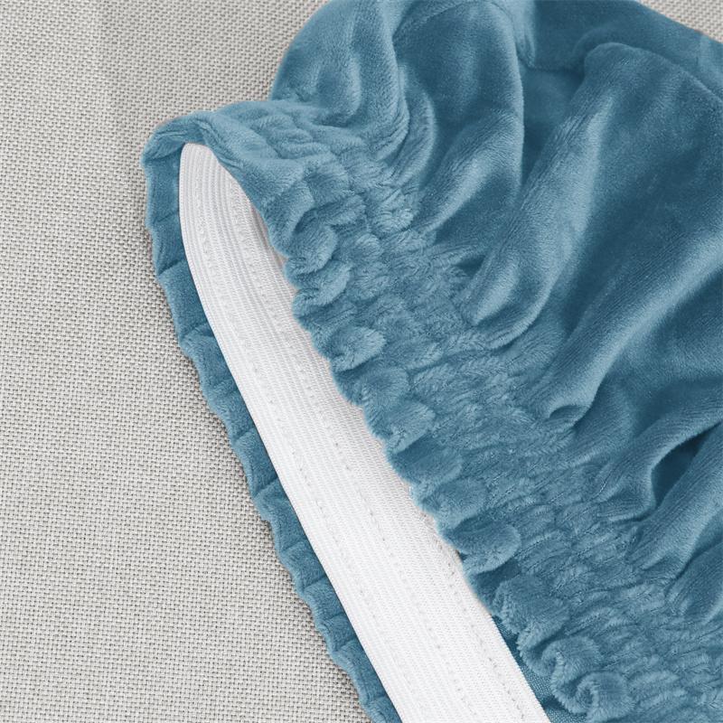 Velvet Chaise Longue Sofa Cover L Shape Stretch Sofa Bed Covers Non Slip Washable Remoavble Couch Slipcovers Furniture Protector