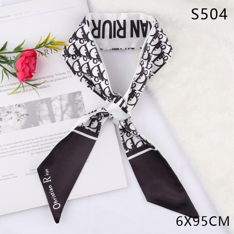 Versatile Vintage Silk Scarf: Hair Tie, Headband, Bag Accessory