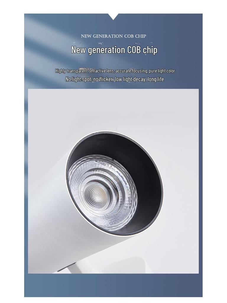 LED Spotlight for Commercial Track Lighting - COB Slide Light