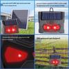 USB Solar-Powered Outdoor Waterproof Animal and Bird Repellent Mouse Repeller with Red & White Flashing Light