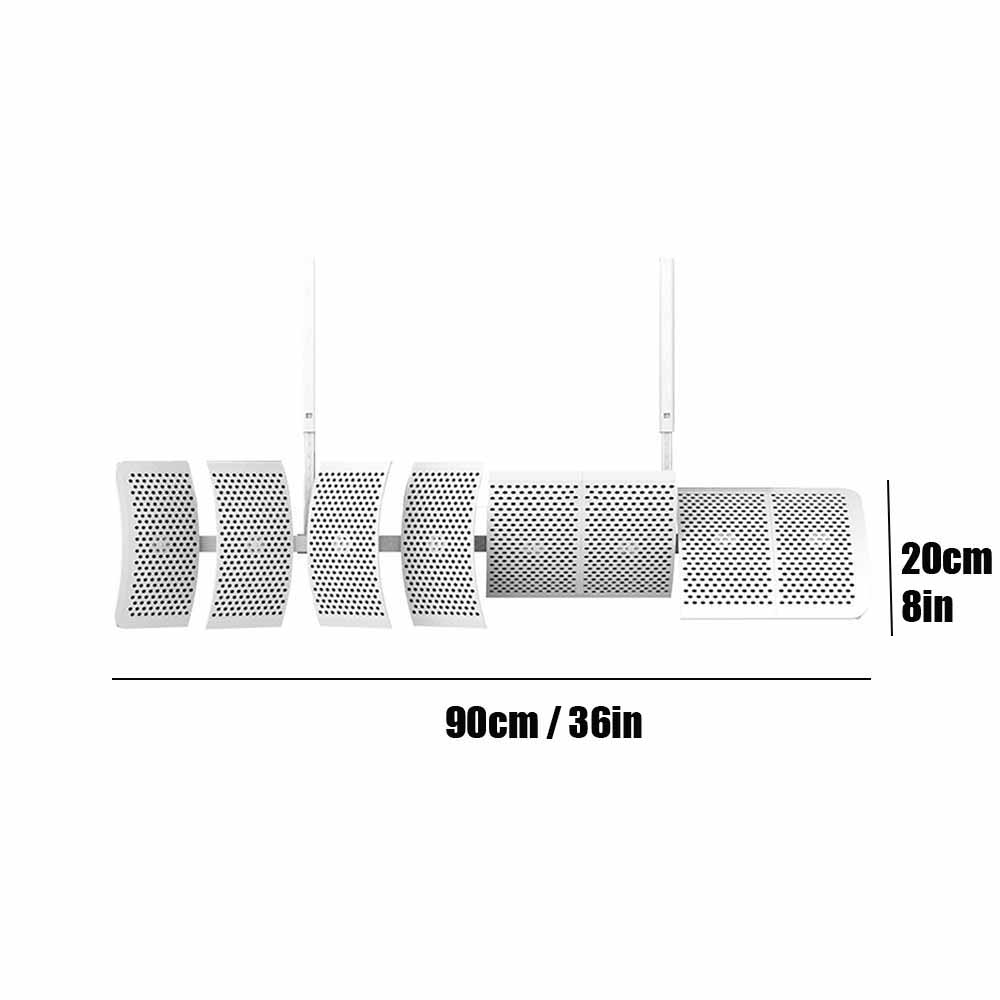 

Универсальная крышка-дефлектор для кондиционера, настенный дефлектор, защита от прямого потока воздуха для выходного отверстия кондиционера белый