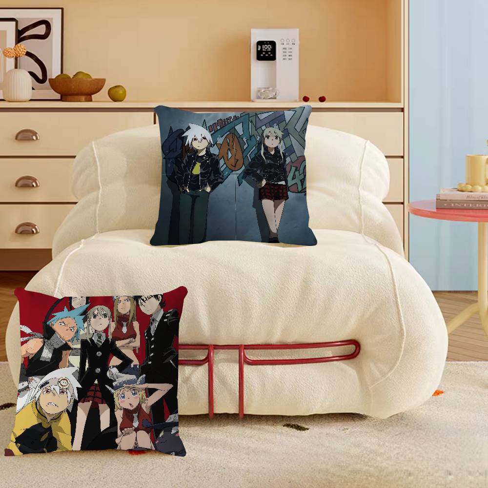 Anime S-Soul Eater Pillow Anime Pillow Sofa Bed Head Pillow Cover Cushion Cover 45x45 cm Fashion