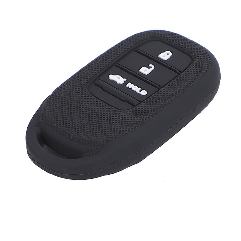 MAKAKO Silicone Cover for Honda Cars Smart Key 3 Buttons / Vezel (2022~) VEZEL/ZR-V (2023~) / etc, Black