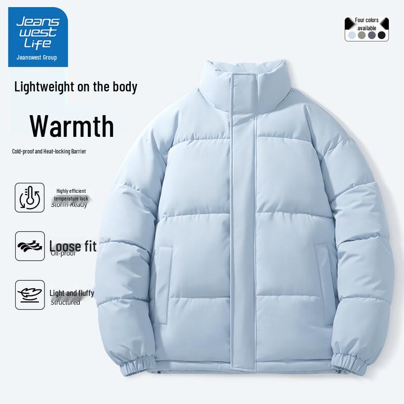 

Jeanswest Men s Winter Padded Stand Collar Jacket 3XL