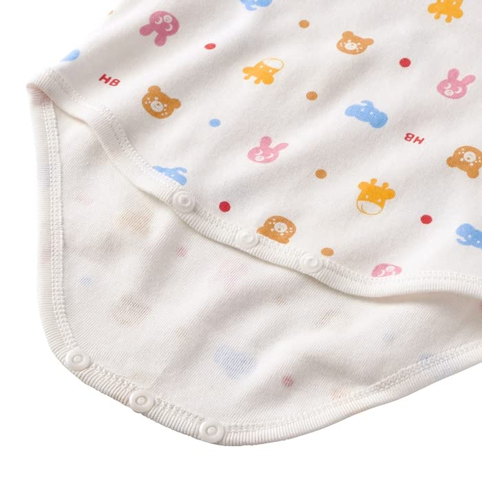 MIKI HOUSE HOT BISCUITS Long Sleeve Body Kids' Shirt, Blue, 80cm, 70-1526-577