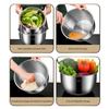 Premium 304 Durable Metal Salad Dryer For vegetables And Small Fruits With Space Saving Construction